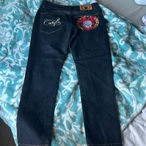 CROOKS AND CASTLE BLACK DENIM MENS 34x34 SLIM FIT NEW WITH TAGS